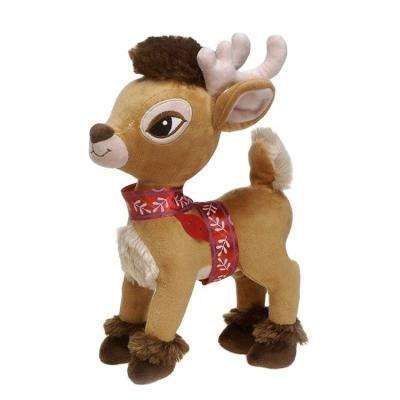 China 2020 Fashionable Promotional Soft Toy Reindeer Stuffed Plush Baby Christmas Cuddly Deer Christmas Gifts for sale