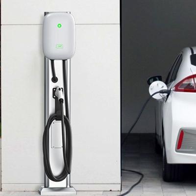 China Concise Sleek Design AC Wall Mounter EV Car Chargers Fast Charging Electric Vehicle Charging Station Fast Charger for sale