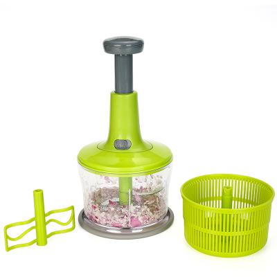 China Viable Hot Selling Handheld Vegetable Onion Cleaver Slicer Food Carrot Fruit Salad Maker Machine for sale