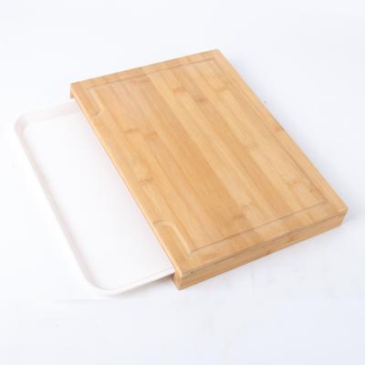 China Large Sustainable Bamboo Cutting Board Cutting Plates With Trays for sale