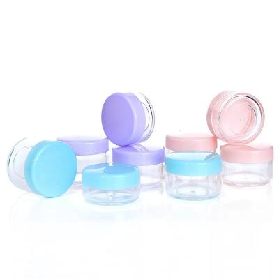 China Furniture moving 1019-6 plastic jar wholesale price cosmetic jar cosmetic containers and packaging for nail powder for sale