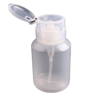 China 1019-4 200ml Pump Dispenser Nail Polish Remover Nail Art Tools Plastic Empty Bottle Nail Art Tools Polish Cleanser Remover for sale