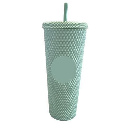 China Summer 822-40 New Fashion Sustainable Water Cup Straw Cup Plastic PS Creative Multi Specification Durian Cup for sale