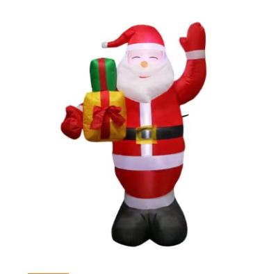 China 929-12 Minimalist Outdoor Christmas Decoration 5ft Led Lights Inflatable Santa Claus for sale