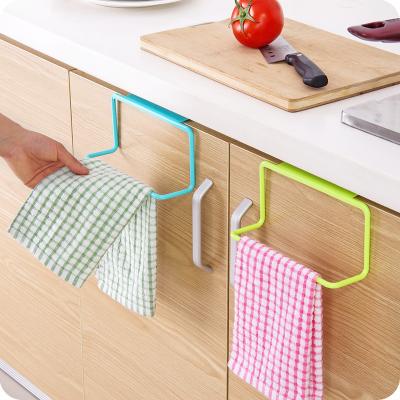 China Minimalist Bathroom Hanger Single Rod Towel Pole Toilet Wall Non-Punch Hanging Rack 1019-29 for sale