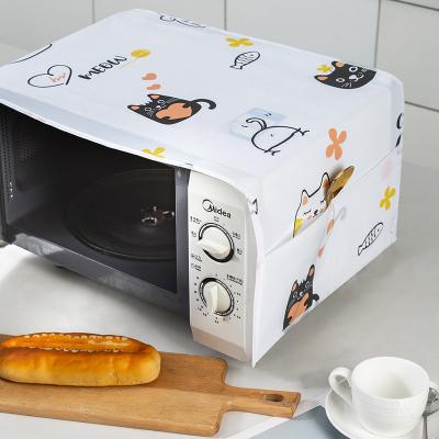 China New Arrival Viable Animals Printed Household Peva Microwave 1019-11 Oven Dust Cover For Kitchen for sale