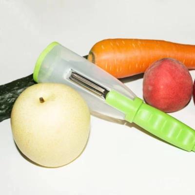 China Viable Multifunctional Vegetable Fruit Kitchen Box Waste Peeler Storage Creative Peeling Knife 1115-20 Accessories for sale