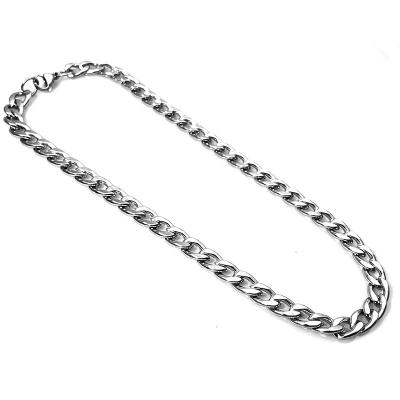 China Sweater Chain Hip Hop Stainless Steel Titanium Sweater Chain Niche Steel Chain Simple Accessory Necklace for sale