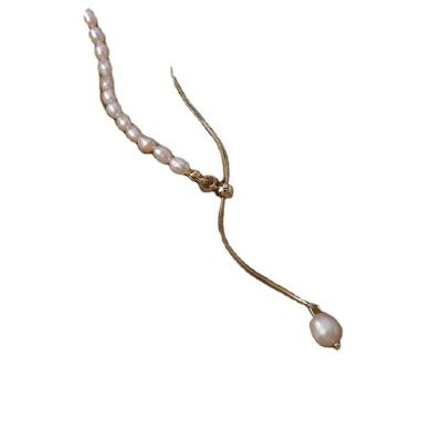 China Other Freshwater Pearl Splicing Chain Necklace All Clavicle Chain Fashion Sense Necklace for sale