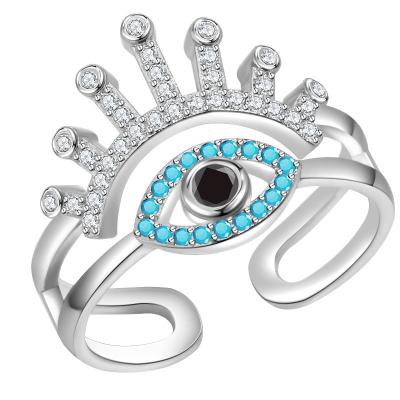 China The Devil's Eye Ring Demon Eye Blue Eye Aperture Ring for sale