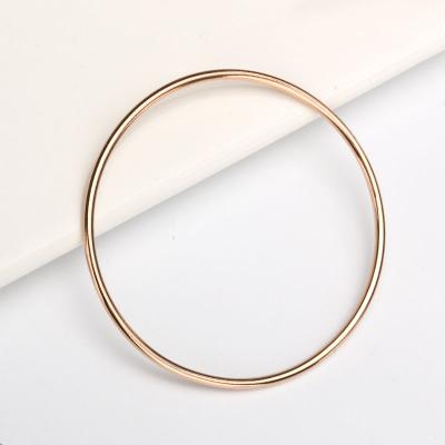 China Women's (clothing) simple explosion gold plating does not fade ring smooth women's thin element bracelet 2mm/3mm coil bracelet for sale