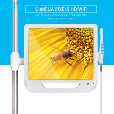 China Metal Wifi Intraoral Camera Metal Usb Output Intra Option Dental Oral Camera With 17 Inch Monitor for sale