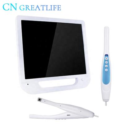 China Metal 17 Inch VGA 6 Led Camera Intraoral Intraoral Diagnosis Endoscope Camera Intraoral Monitor For Dental Chair for sale