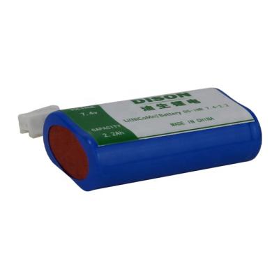 China Military industry INR18650 7.4v 2.2Ah NMC lithium ion battery pack for robot for sale