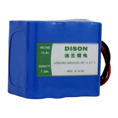 China Military Industry INR18650 14.8v 7.5Ah NMC Lithium Ion Li NiCoMh Battery Pack For Telecommunication Device for sale