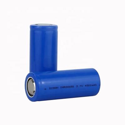 China Military Industry INR26650 3.7v 4500mAh NMC Lithium Ion Li NiCoMh Battery Cells for sale