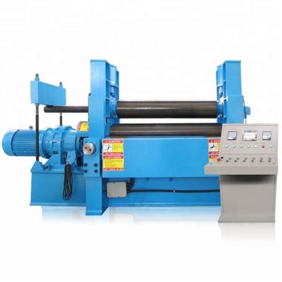 China Building Material Shops Hydraulic CNC Three Roller Plate Rolling Machine Hydraulic Rolling Plate Bending Machine for sale