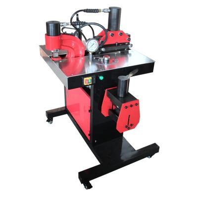 China Retail Multifunctional Combined Portable Hydraulic Copper Bus DHY-200 Folding Cutting Punching Machine Busbar Developing Machine for sale