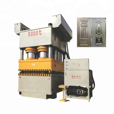 China Metal forming door board inventing hydraulic press for burglar proof door inventing metal door skin embossing machine for sale