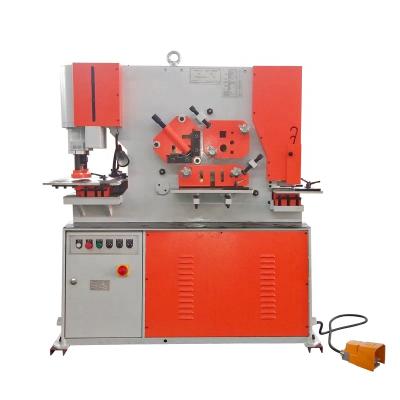 China Building Material Stores Q35y Series Metal Plate Bending Machine Round Bar Punch Shear Angle Iron Shearing Hydraulic Small Iron Worker for sale