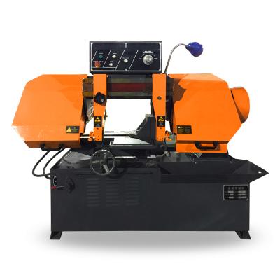 China Cheap Horizontal Bandsaw Machine Hydraulic Band Saw Steel Semi Automatic Metal Slitter Band Sawing Machine for sale