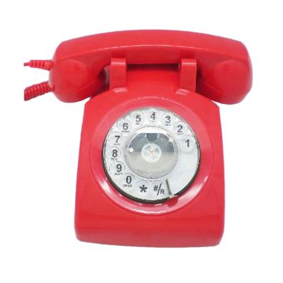 China Red Old Fashioned Promotion Vintage Home Working Telephones for sale