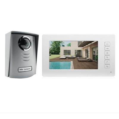 China home security with 7 inch indoor monitor video door phone and outdoor camera TFT display 7