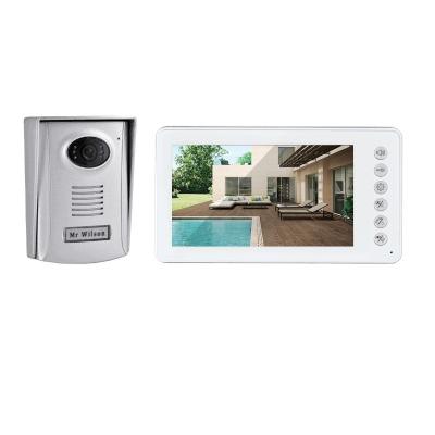 China 2 Wire 7 Inch Screen Indoor Monitor With Physical Bottom Two Way Intercom Video Door Phone 7