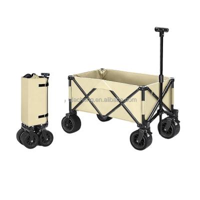 China Storage assembly camping folding beach cart folding outdoor mental garden cart for transportation for sale