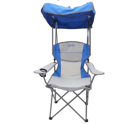 China Cheap Wholesale High Quality Outdoor Foldable Portable Lightweight With Folding Canopy Fishing Camping Chair for sale