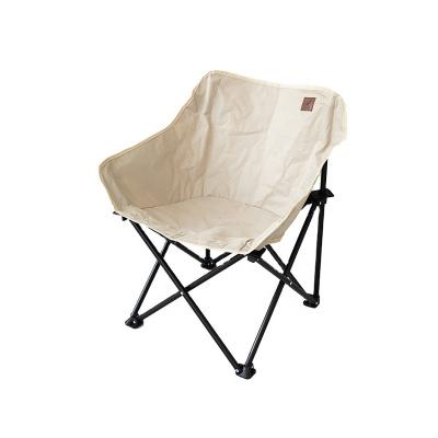 China Wholesale Comfortable Metal Chairs Modern Folding Running Chair Moon Chair Relaxing for sale