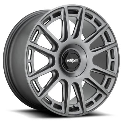 Chine Roues Monoblock de l'alliage d'aluminium 6061-T6 Matte Anthracite Rotiform OZR à vendre