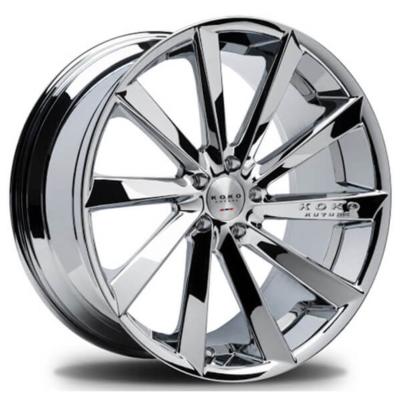 China Breedte 7-14J Chevrolet Tesla Ford Forged Wheels Multi Spokes Chrome het Plateren Te koop