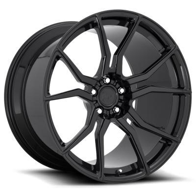 China Custom Finishes ISO 9001 Monoblock Forged Wheels Gloss Black for sale