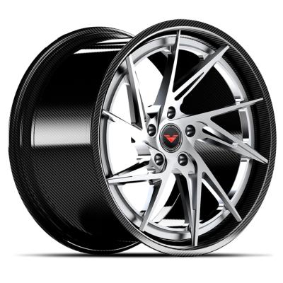 China Concave Design Streamlined Spoke 3 Piece Forged Wheels VMP-306 for sale