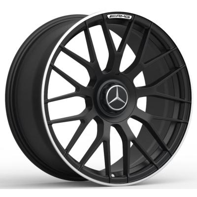 China AMG Cross Spoke Mercedes Benz Forged Wheels Matt Black for sale