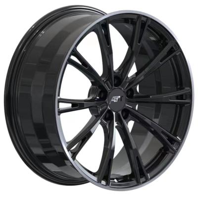 China Aleación de aluminio negra brillante de ABT Sportsline GR-f Audi Forged Wheels 6061-T6 en venta