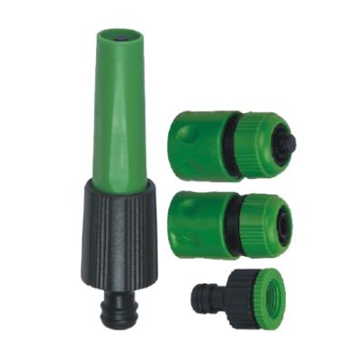 China ABS+PP VERTAK Plastic Water Hose Easy Operating Garden 4pcs Spout Basic Set for sale