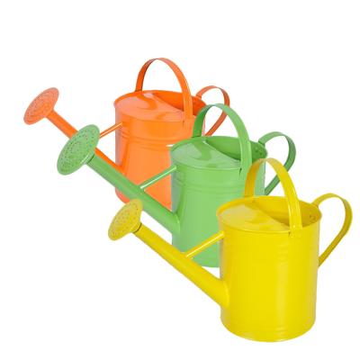 China VERTAK 10L Metal Garden Colorful Galvanized Metal Watering Can for sale