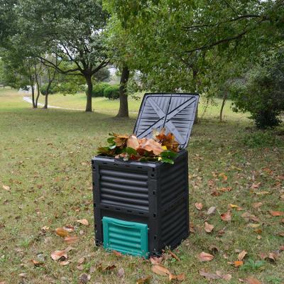 China Modern VERTAK 300L Portable Easy To Store Plastic Fertilizer Worm Composter Bin For Outdoor Garden for sale