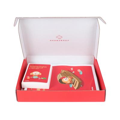 China Recycled Materials Yongjin China Factory Wholesale Customized Design Red Corrugated Paper Packaging Box With Letters for sale