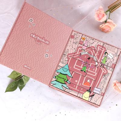 China Yongjin Recyclable Luxury Custom Wholesale Christmas Advent Calendar Packaging Gift Chocolate Cosmetic Box for sale