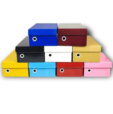 China Yongjin Recyclable Printing Design Corrugated Paper Cardboard Luxury Shoe Box Packaging for sale