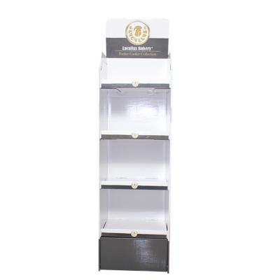 China Custom Advertising Yongjin Corrugated Cardboard Showcase Box Paper Rack for sale