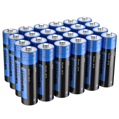 China Machine- AA lithium battery manufacturers lead sales AA 3A 3500mWh 1.5V Li-ion rechargeable battery for electric cameras toys for sale