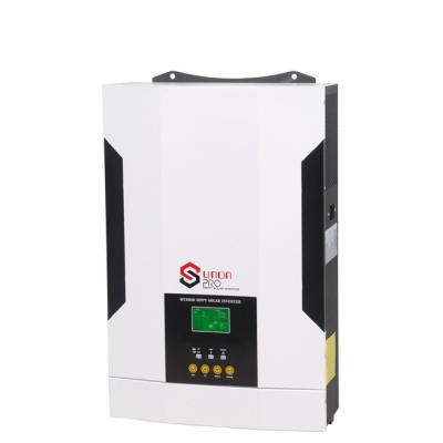 China Off Grid 230VAC Solar Inverter 5.5KW 48V Output Max 450V PV Input Support Lithium Battery Built In MPPT 100A Charger Controller 110x334x423mm for sale