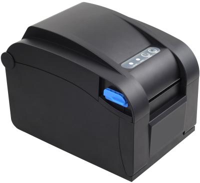 China Black Mini Portable Thermal Label Printer 80mm POS Thermal Barcode Printer For Supermarket for sale