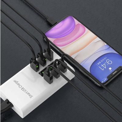 China Wall Desktop Travel Power Socket Hub 6 USB Charger USB Ports EU EU Charging Adapter Slots Charging Station for sale