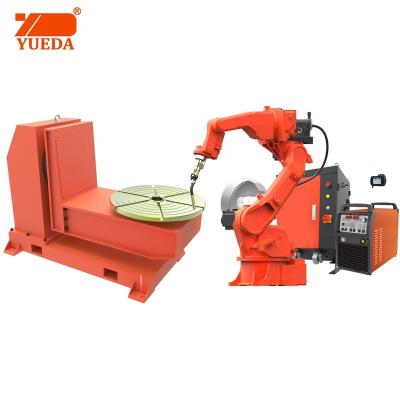 China High efficiency automatic welding robot Yueda CO2 MAG MIG welding robot metal welding station for sale