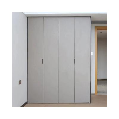 China Durable Custom Furniture Gray Color Wooden MDF Wardrobe Closets for sale